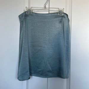 Motel Green Satin Skirt